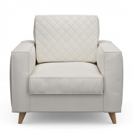 Kendall armchair oxford weave alaskan white
