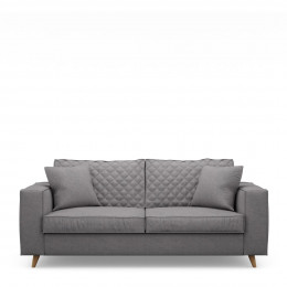 Kendall sofa 2 5 seater oxford weave steel grey