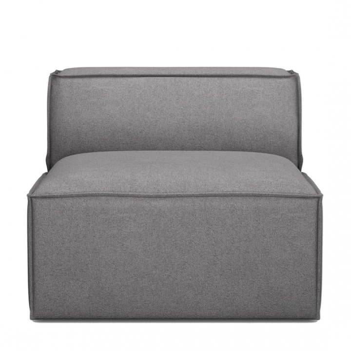 The jagger center 95cm oxford weave steel grey