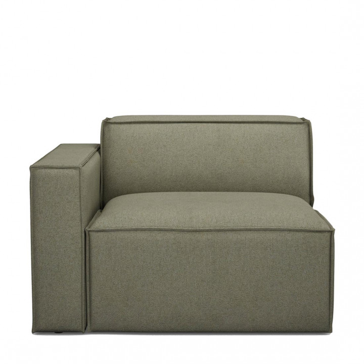 The jagger corner left oxford weave forest green