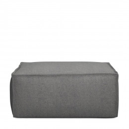 The jagger footstool oxford weave classic charcoal
