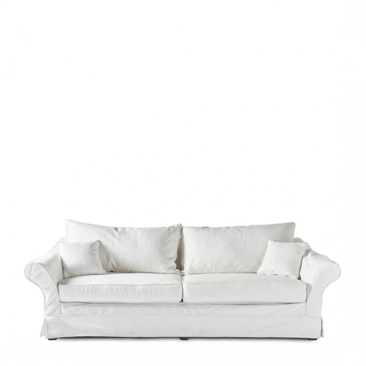 Bond street sofa 3 5 seater oxford weave alaskan white