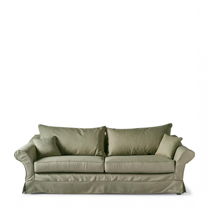 Bond street sofa 3 5 seater oxford weave forest green