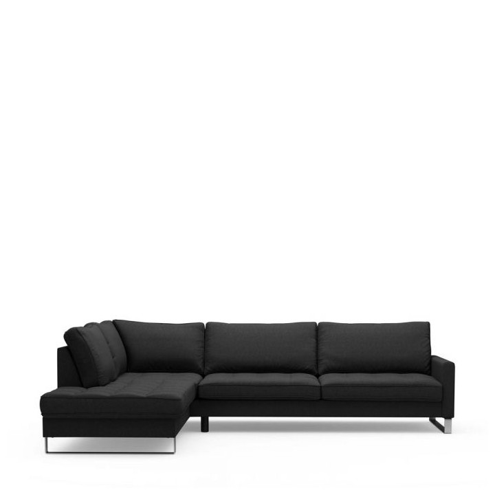 West h corner sofa left bsblack