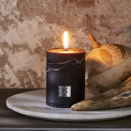 Rustic candle black 7 x 10