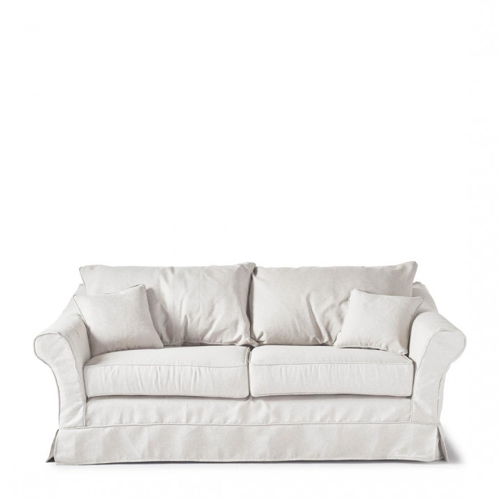 Bond street sofa 2 5 seater oxford weave alaskan white