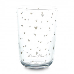 Lovely hearts glass m