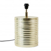 Docklands ribbed table lamp s gold