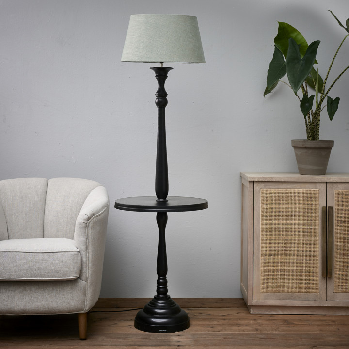 Clareridge floor lamp black