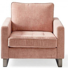 West houston armchair velvet dusty pink