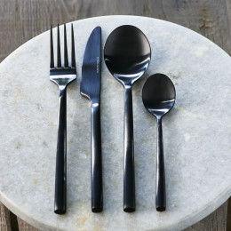 Rm loft cutlery 4 pcs black