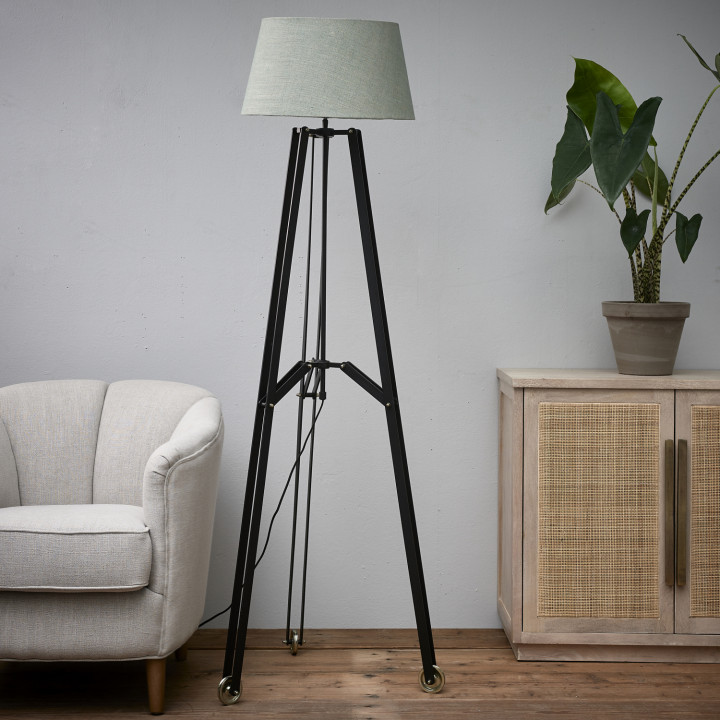 Rockefeller floorlamp black