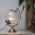 Globe lamp gold