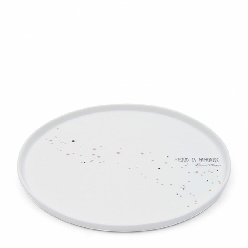 RM Dots & Stripes Dinner Plate