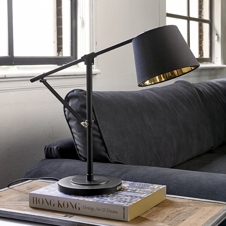 Rockefeller desk lamp black