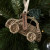 Rustic rattan car ornament