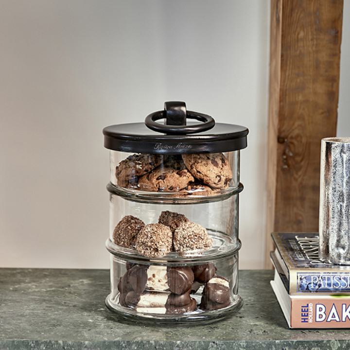Cordoba triple storage jar black