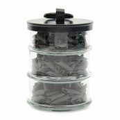 Cordoba triple storage jar black