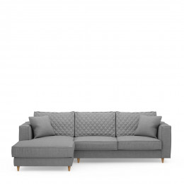 Kendall sofa with chaise longue left cotton grey