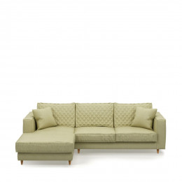 Kendall sofa with chaise longue left washed cotton