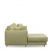 Kendall sofa with chaise longue left washed cotton sand