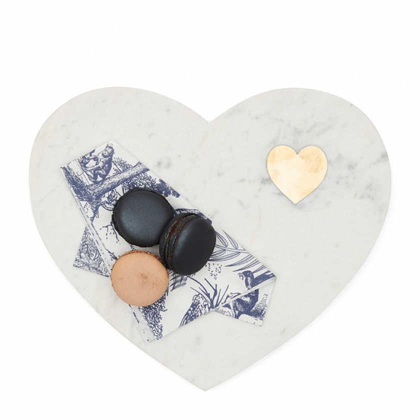 Magic Marble Heart Serving Plate
