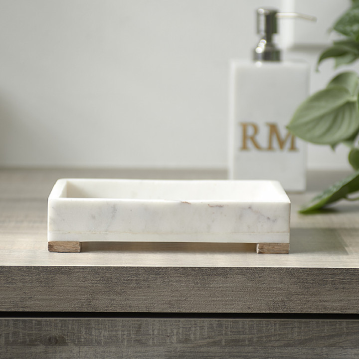 Magic Marble Soap Dispenser Tray Rathwood