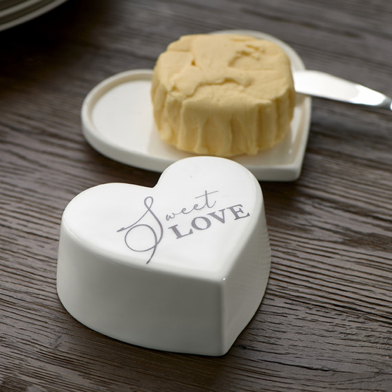 Sweet love butter dish