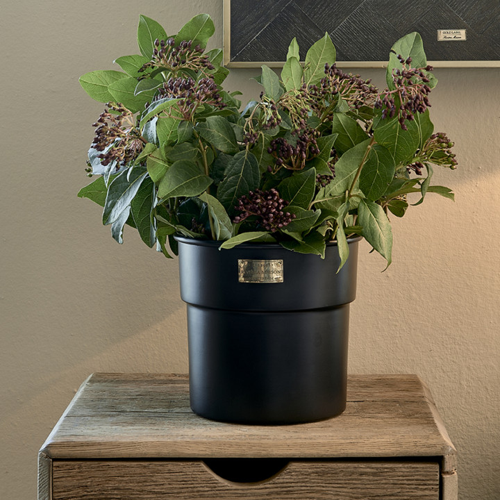 City loft flower pot black s