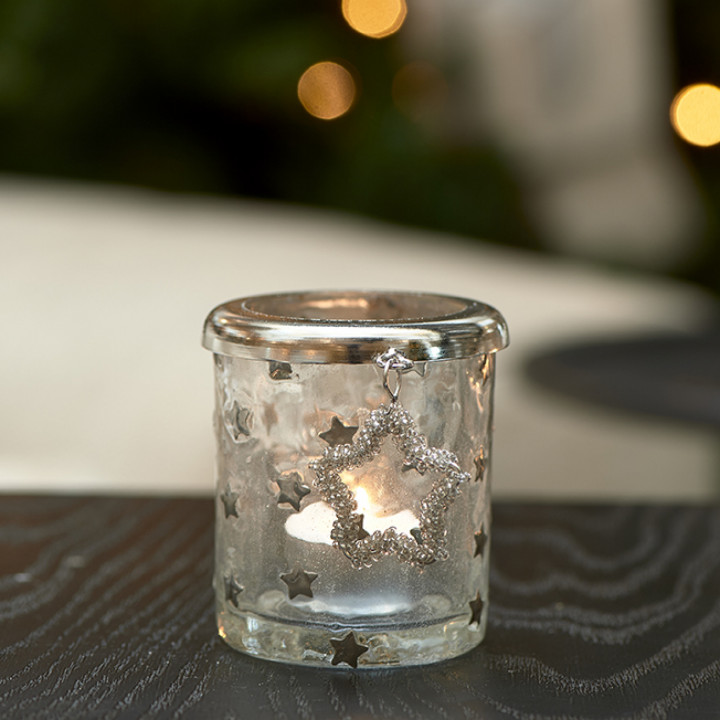 Beaded star votive s