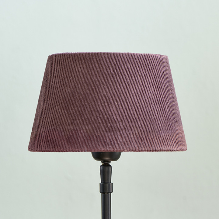 Lovely rib velvet lampsh mau 15x20