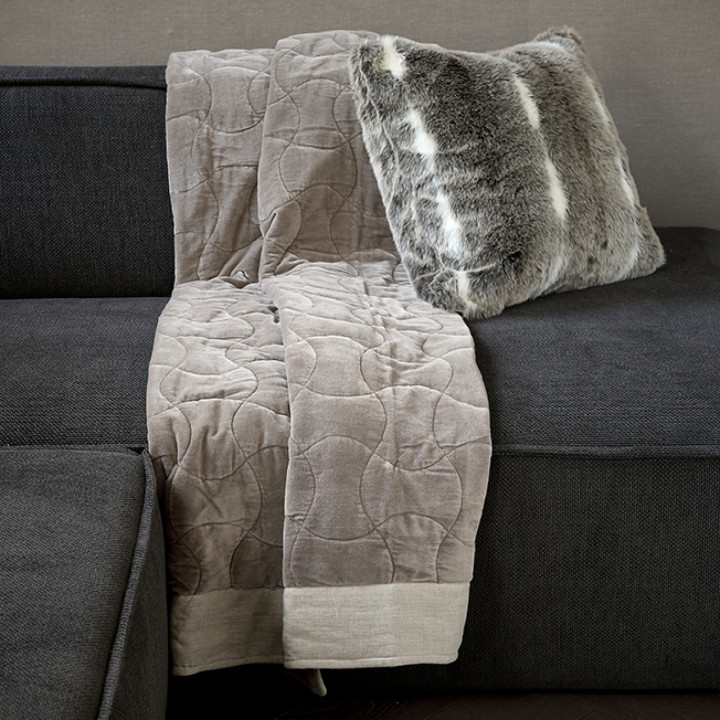 Courageous chic throw flax 180x130