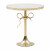 Pretty bow end table soft gold