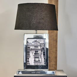 Classic club photo frame table lamp