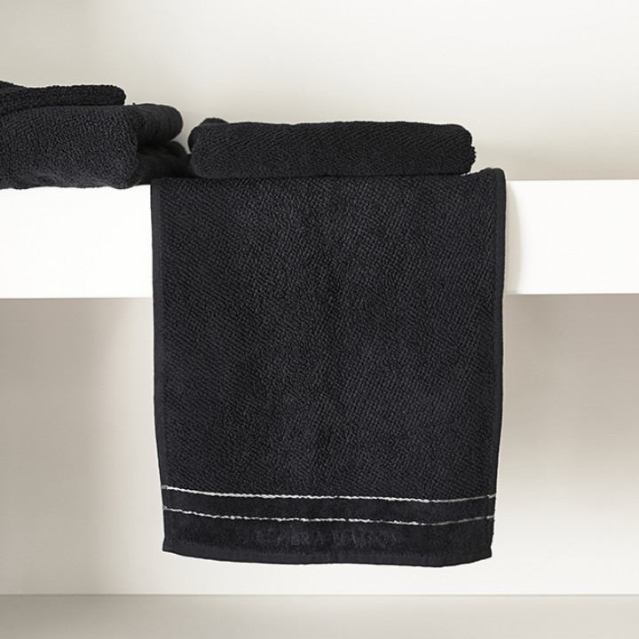 Rm elegant guest towel black 50x30