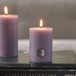 Rustic candle lavender 7x10