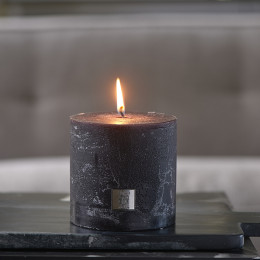 Rustic candle black 10x10