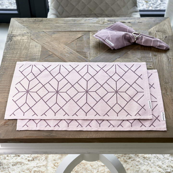 Ballad mauve placemat 2 pcs
