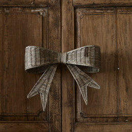 Rustic rattan jacky bow door decoration