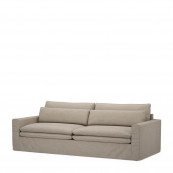 Continental sofa 3 5 seater oxford weave anvers flax