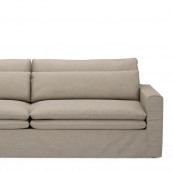 Continental sofa 3 5 seater oxford weave anvers flax
