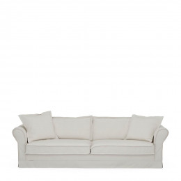Carlton sofa 3 5 seater oxford weave alaskan white