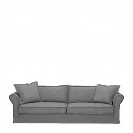Carlton sofa 3 5 seater oxford weave steel grey
