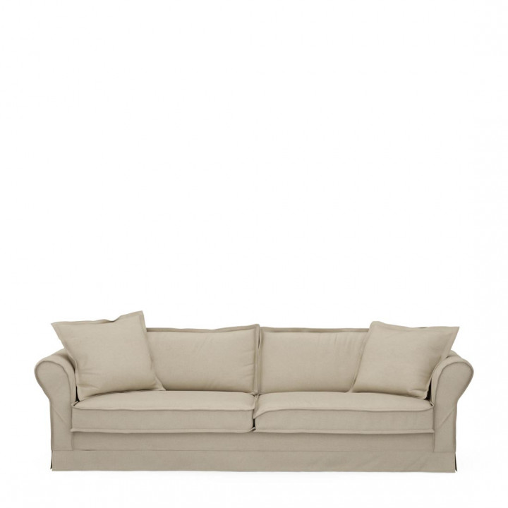 Carlton sofa 3 5 seater oxford weave flanders flax
