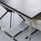 Nomad dining table black 220x90 cm