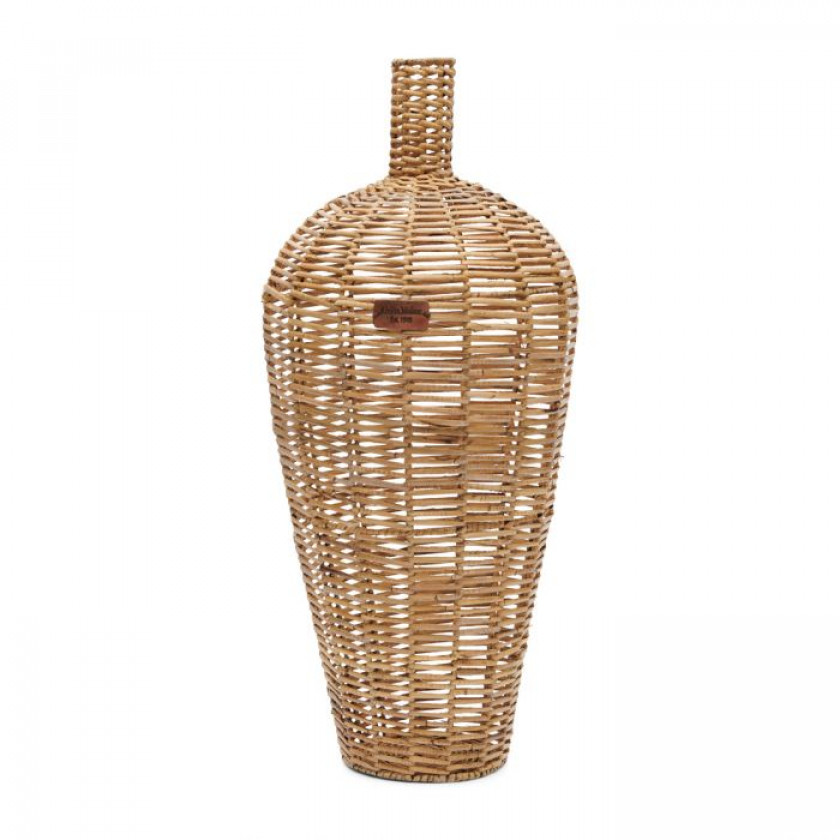 Rustic Rattan Weave Vase