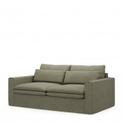 Continental sofa 2 5 seater oxford weave forest green