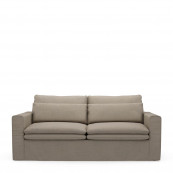 Continental sofa 2 5 seater oxford weave anvers flax