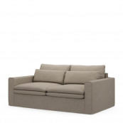 Continental sofa 2 5 seater oxford weave anvers flax