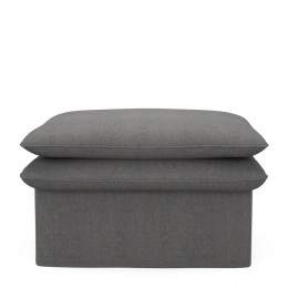 Continental footstool oxford weave classic charcoal
